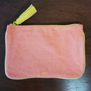 Orange and Yellow Ipsy Makeup Bag New
